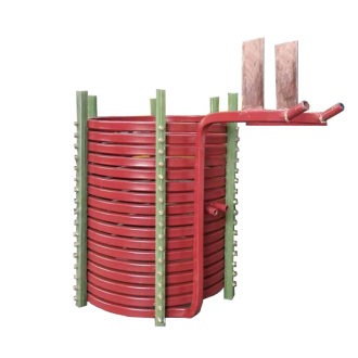 中頻爐，感應(yīng)爐，中頻電爐，感應(yīng)電爐中感應(yīng)線圈的作用：(洛陽萬峰工業(yè)爐)